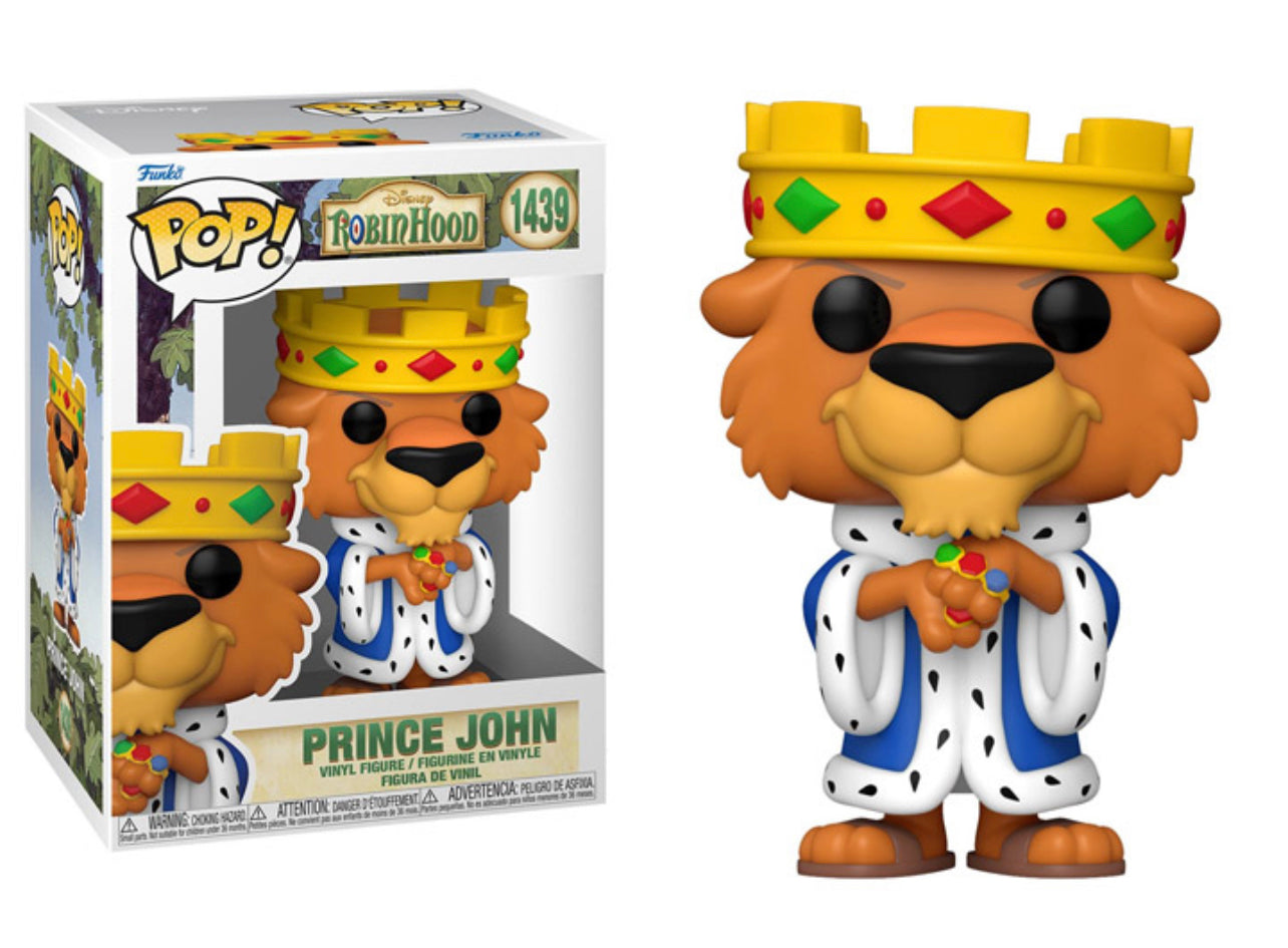 Funko Pop! Disney Robin Hood Prince John 1439 + Free Protector