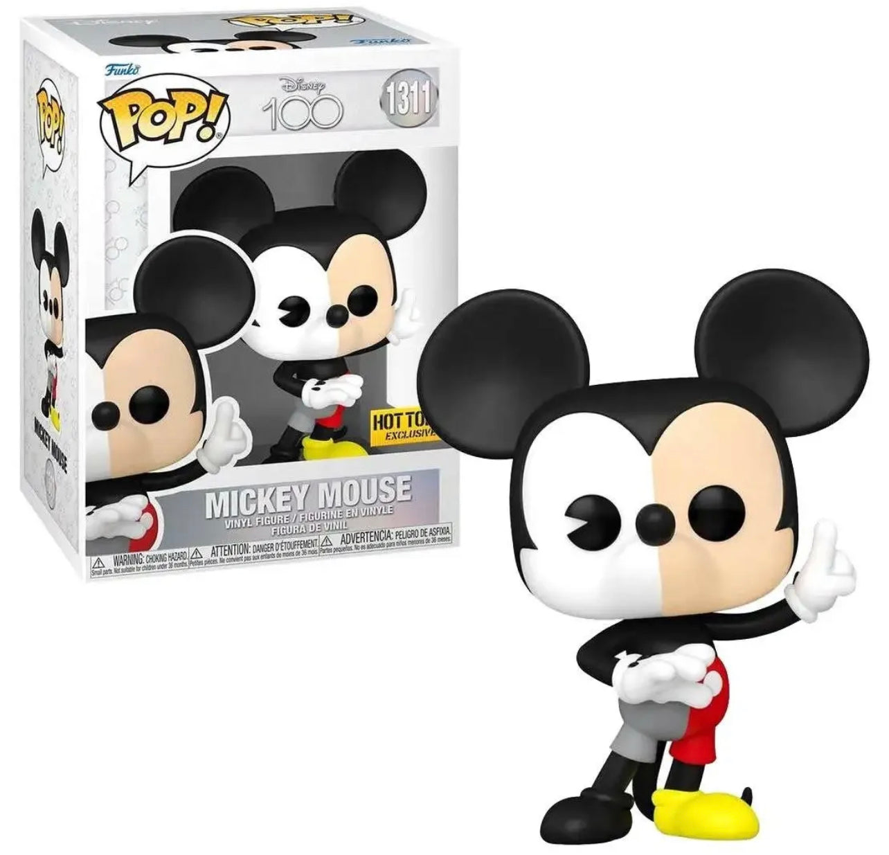 Funko Pop! Disney 100 Mickey Mouse Hot Topic Exclusive 311 + Free Protector