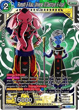 Dragon Ball TCG! Rumsshi & Kusu, Universe 10 Destroyer & Angel - Draft Box 05 - Divine Multiverse (DB2)