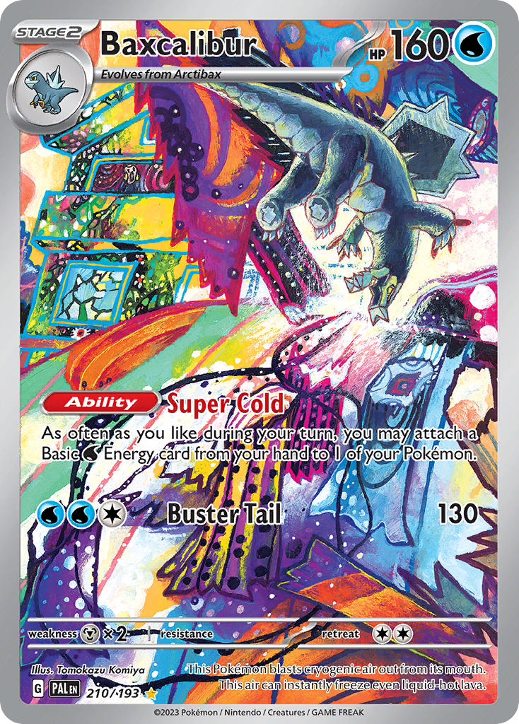 Pokemon TCG! Baxcalibur 2023 Paldea Evolved #210/193 Illustration Rare