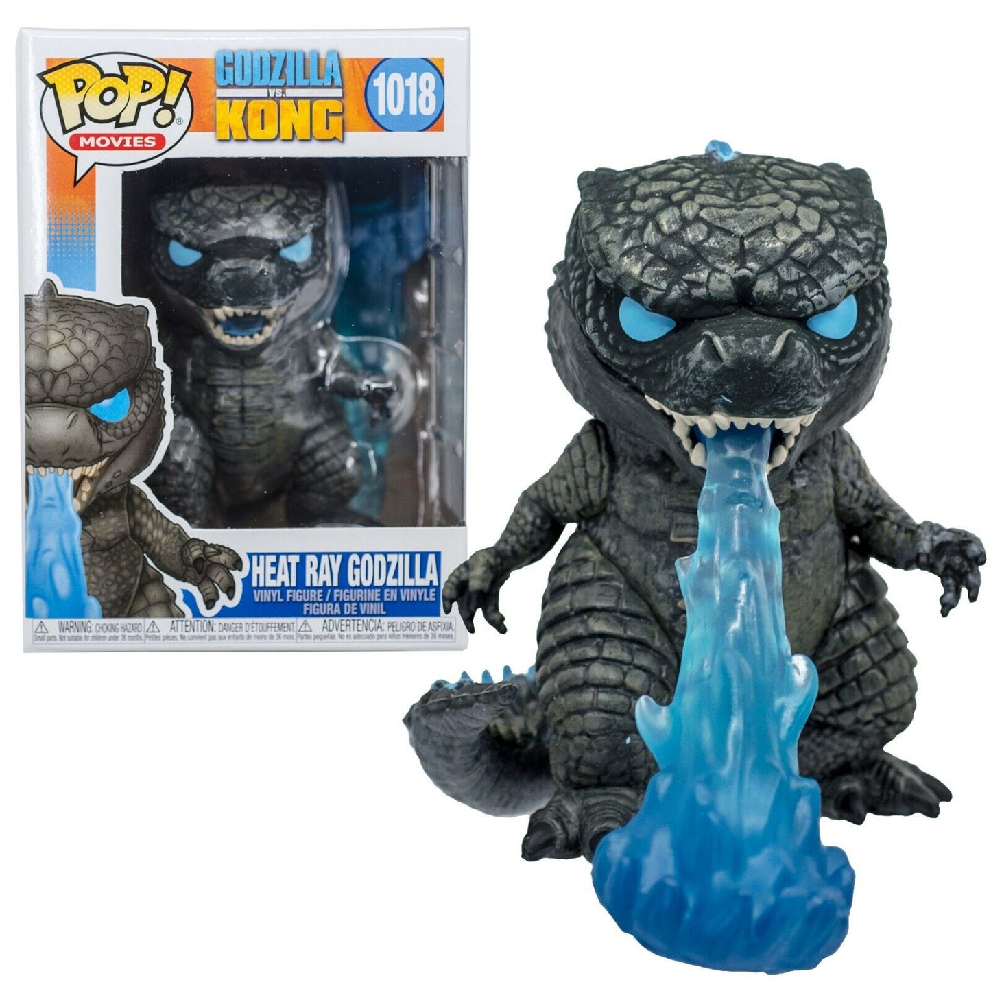 Funko Pop! Godzilla VS Kong : Heat Ray Godzilla 1018 + Pop Protector