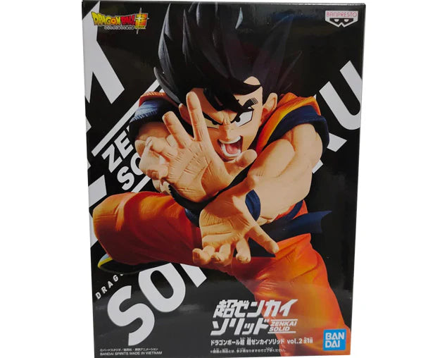 Bandai : Dragon Ball Super Son Goku Zenkai Solid Vol.2 Statue Figure *New In Box*
