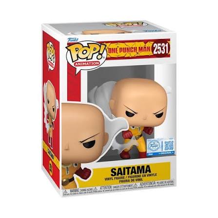 Funko Pop! One Punch Man - Saitama 2531 Funko Special Edition Figure + Free Protector