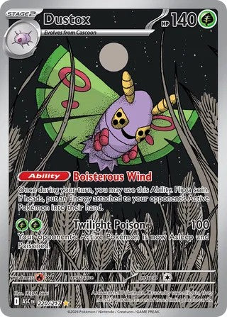 Pokemon TCG! Dustox 2026 Ascended Heroes #220/217 Illustration Rare