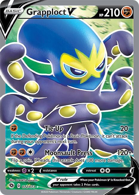 Pokemon TCG! Grapploct V (Full Art) - Champion's Path (CHP)