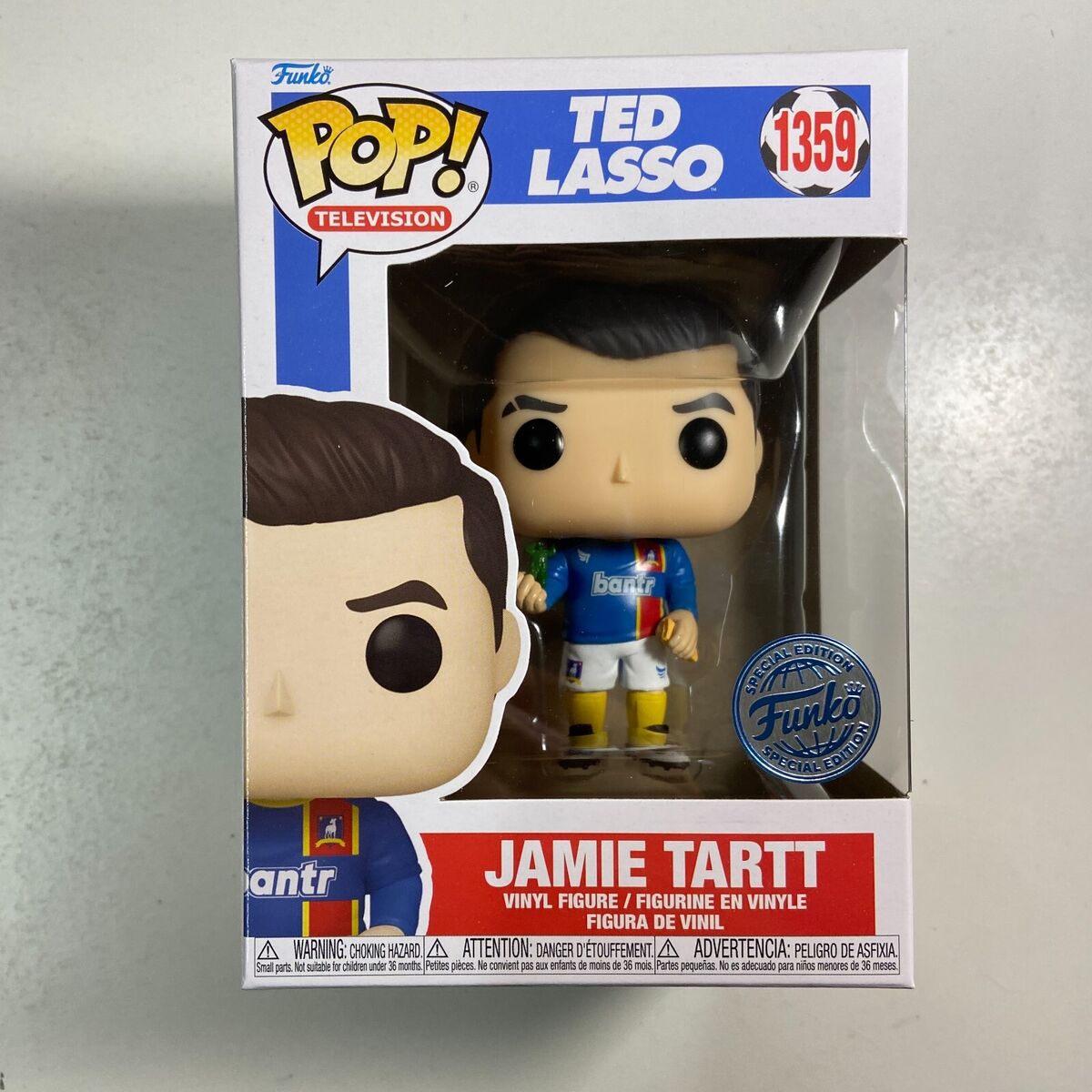 Funko Pop! Ted Lasso - Jamie Tartt 1359 Funko Special Edition + Pop Protector