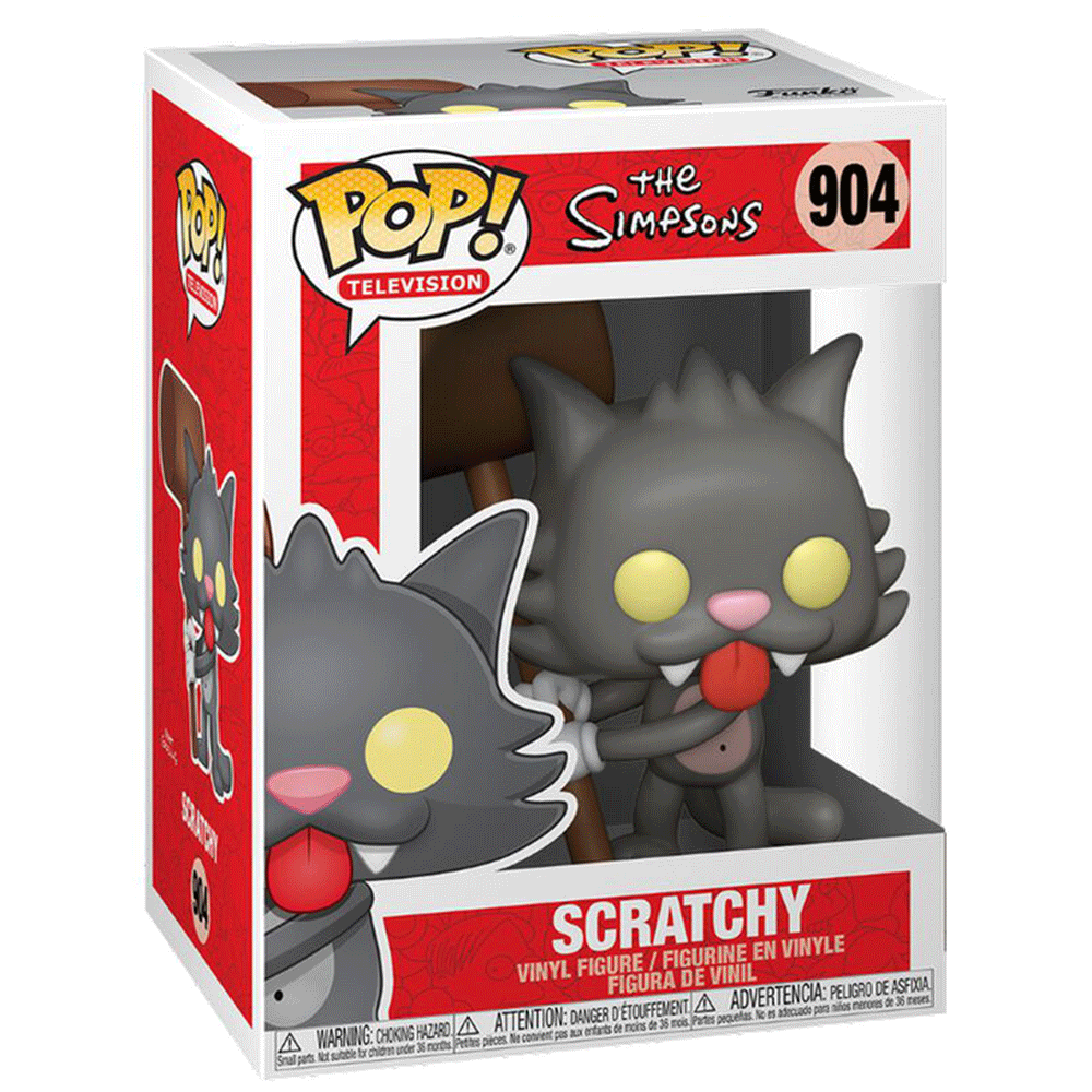 Funko Pop! The Simpsons : Scratchy 904 + Pop Protector