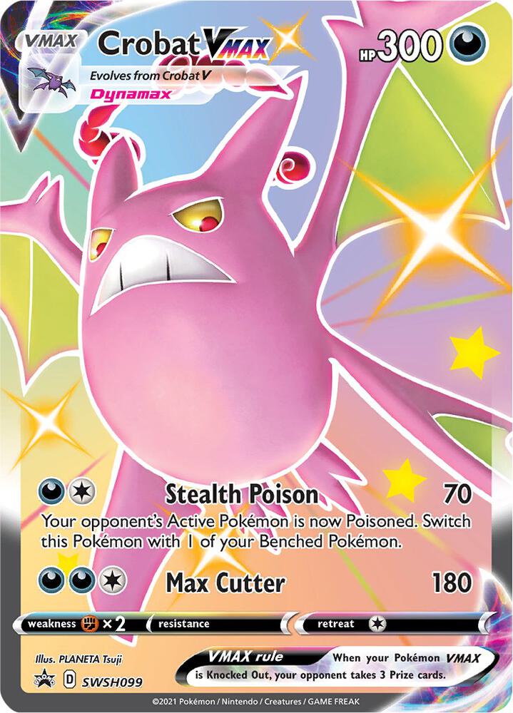Pokemon TCG! Crobat VMAX - SWSH099 - SWSH: Sword & Shield Promo Cards (SWSD)