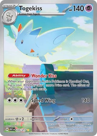 Pokemon TCG! Togekiss 2026 Ascended Heroes #235/217 Illustration Rare