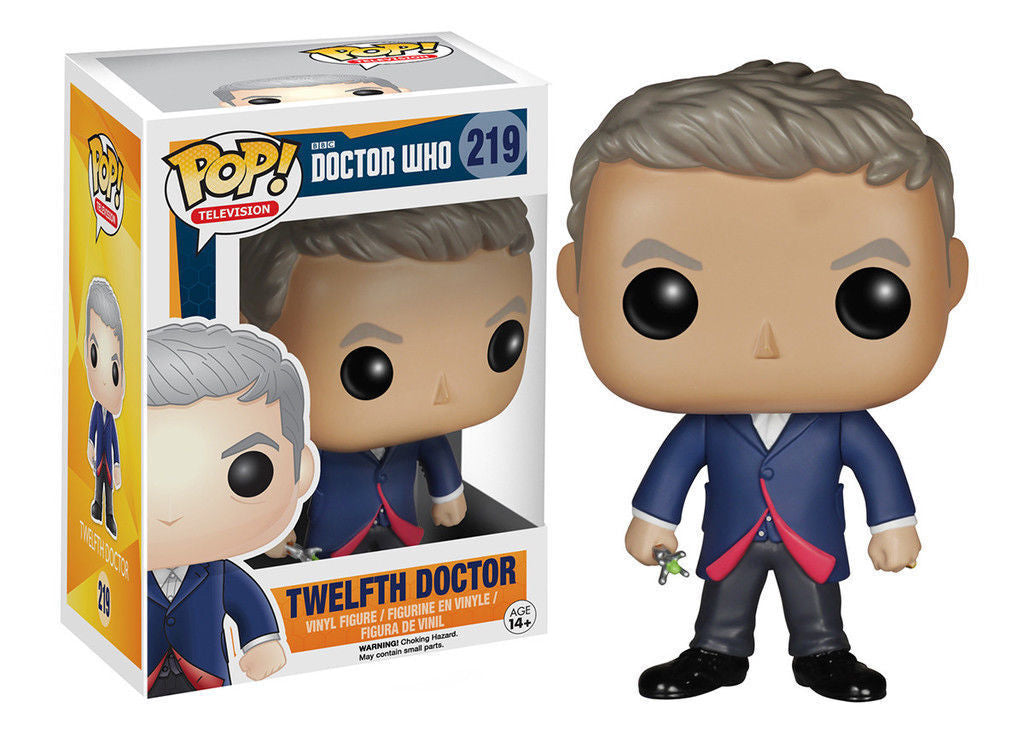 Funko Pop! Doctor Who : Twelfth Doctor 219 (box ware) (VAULTED) + Pop Protector