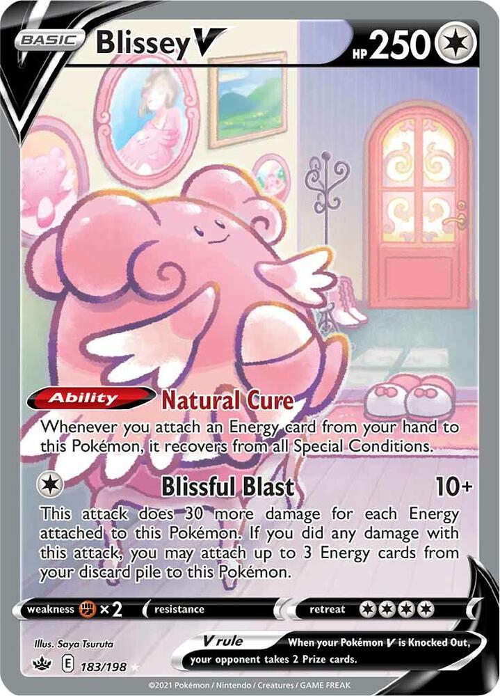 Pokemon TCG! Blissey V (Alternate Full Art) - SWSH06: Chilling Reign (SWSH06)