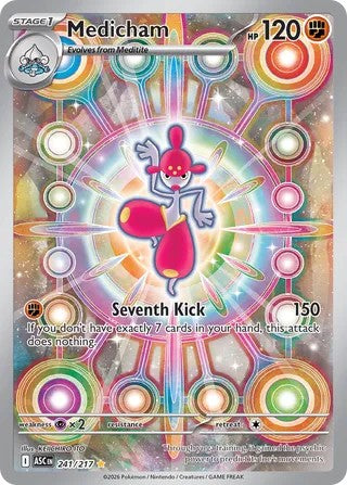Pokemon TCG! Medicham 2026 Ascended Heroes #241/217 Illustration Rare
