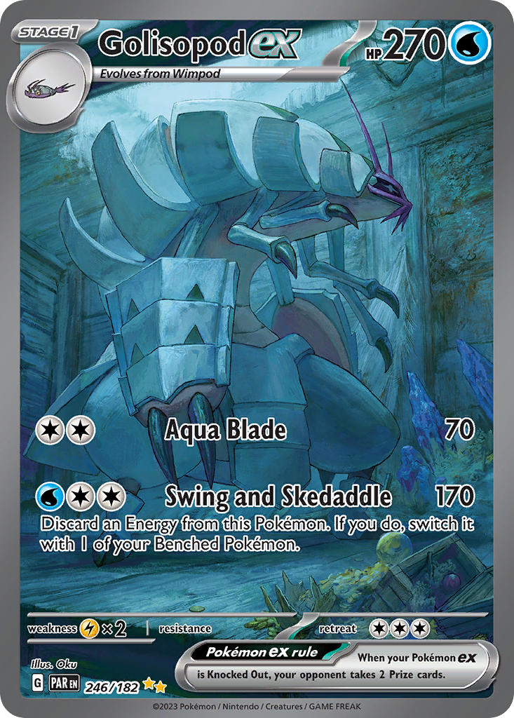Pokemon TCG! Golisopod ex 2023 Paradox Rift #246/182 Special Illustration Rare