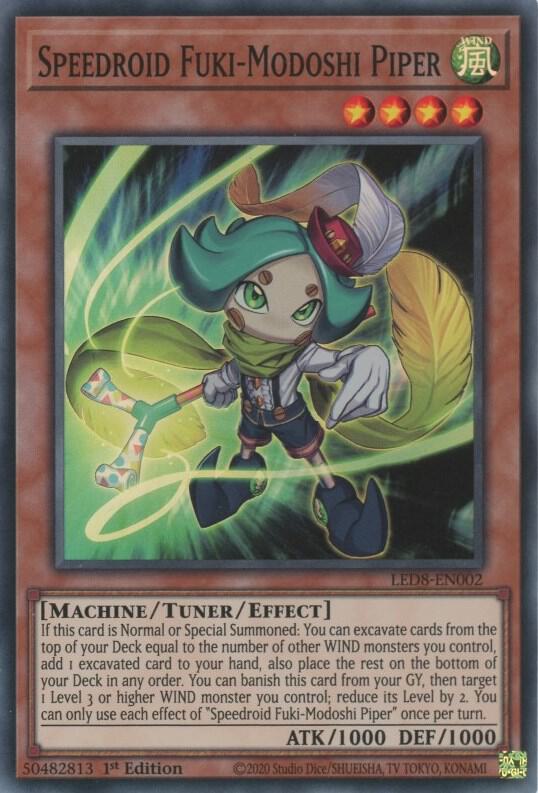 Speedroid Fuki-Modoshi Piper - Legendary Duelists: Synchro Storm (LED8)