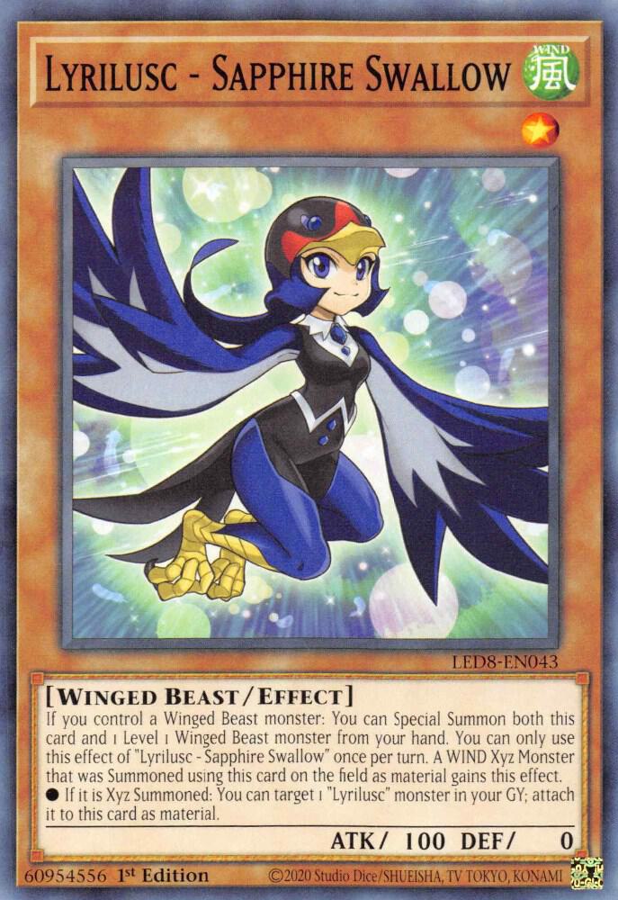Lyrilusc - Sapphire Swallow - Legendary Duelists: Synchro Storm (LED8)
