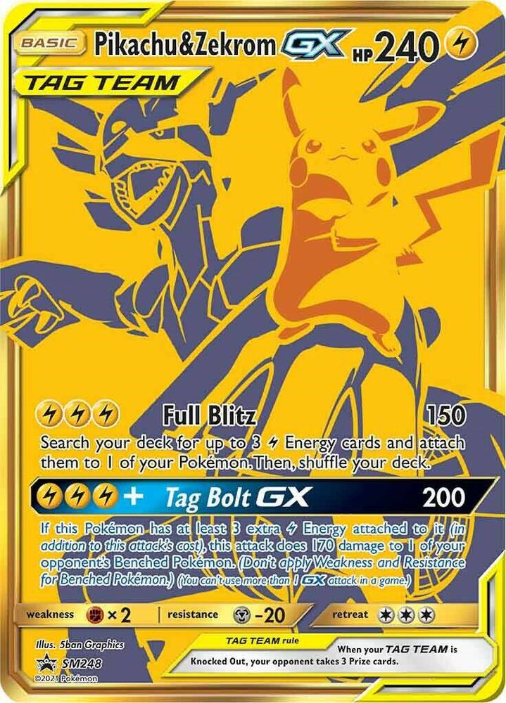 Pokemon TCG! Pikachu & Zekrom GX - SM248 - SM Promos (SMP)