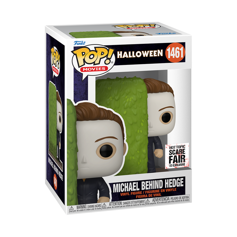 Funko Pop! Halloween Michael Behind Hedge 1461 Hot Topic Scare Fair 2023 Exclusive + Pop Protector