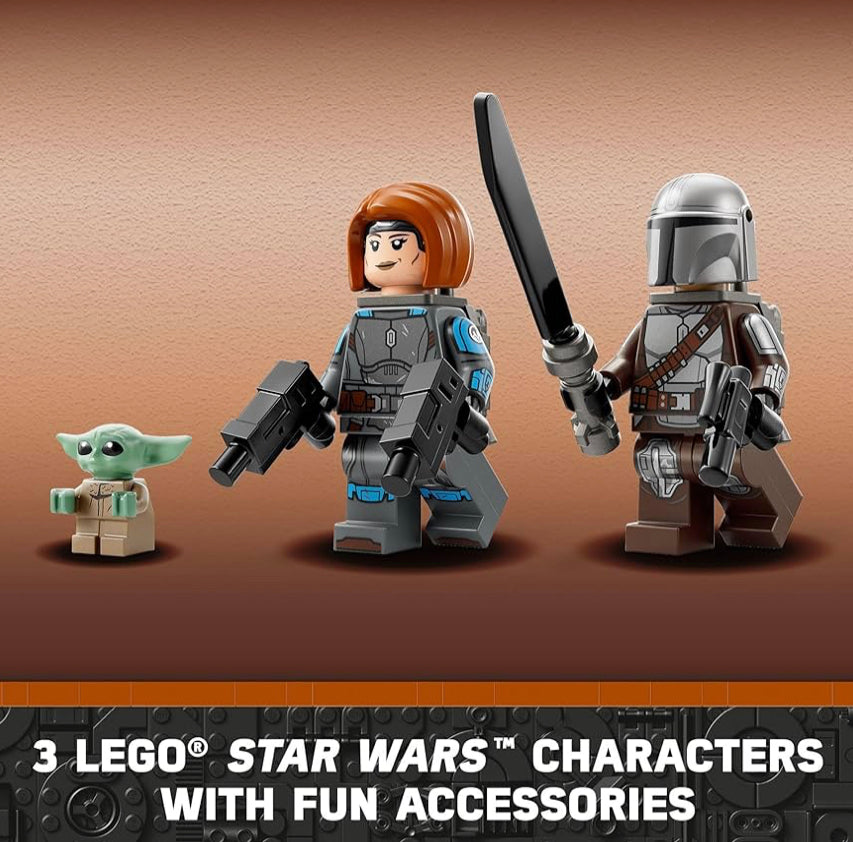 LEGO Star Wars The Mandalorian Season 3 Spider Tank Building Includes The Mandalorian with Darksaber, Bo-Katan, and Grogu 'Baby Yoda' Minifigures, Gift Idea for Kids Ages 9+