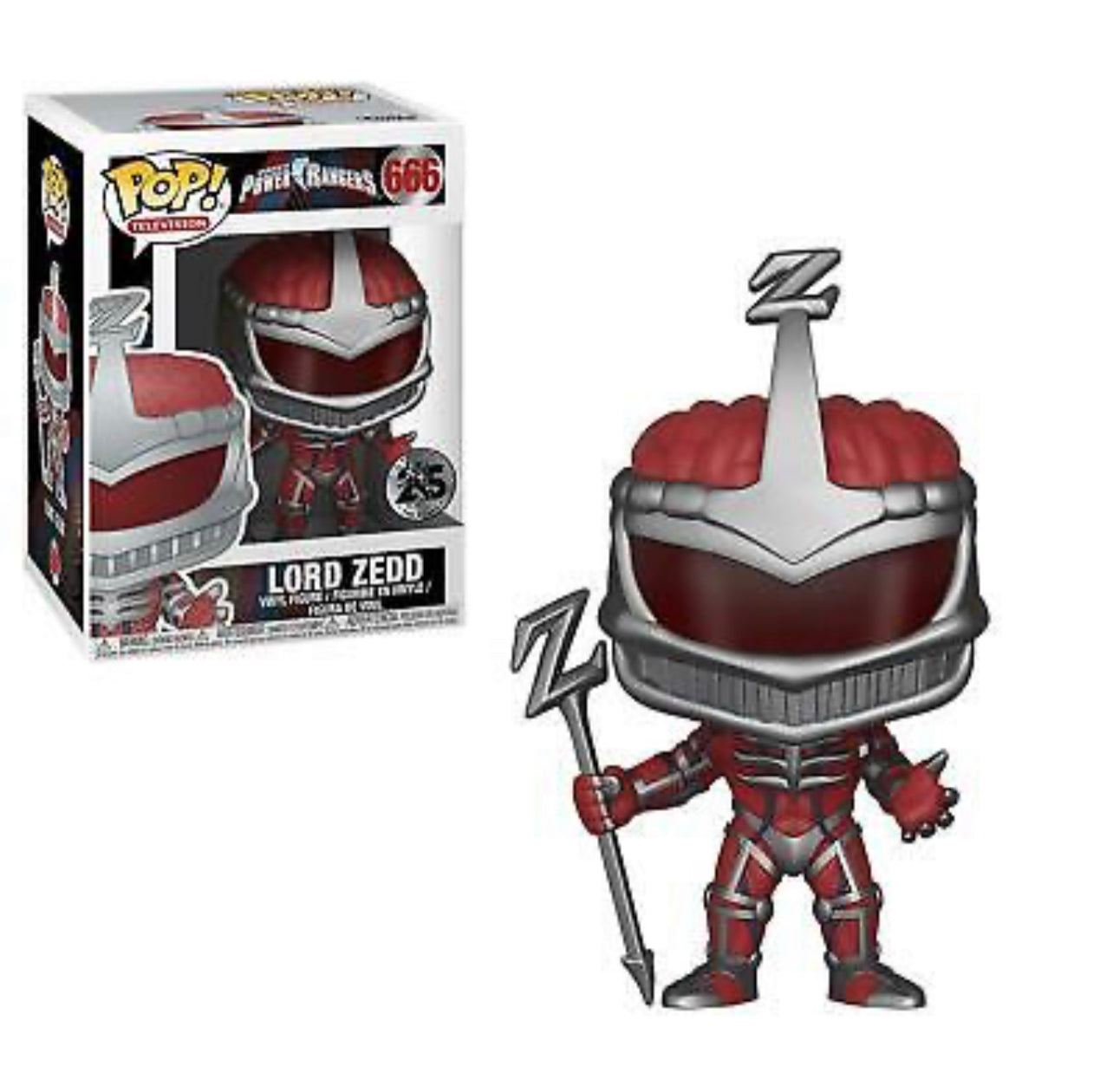Funko Pop! Saban’s Power Rangers 25 Years - Lord Zedd 666 + Free Protector (VAULTED)