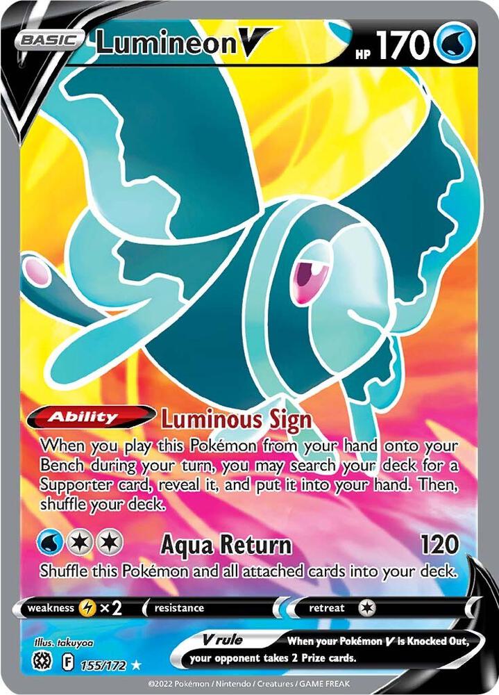 Pokemon TCG! Lumineon V (Full Art) - SWSH09: Brilliant Stars (SWSH09)