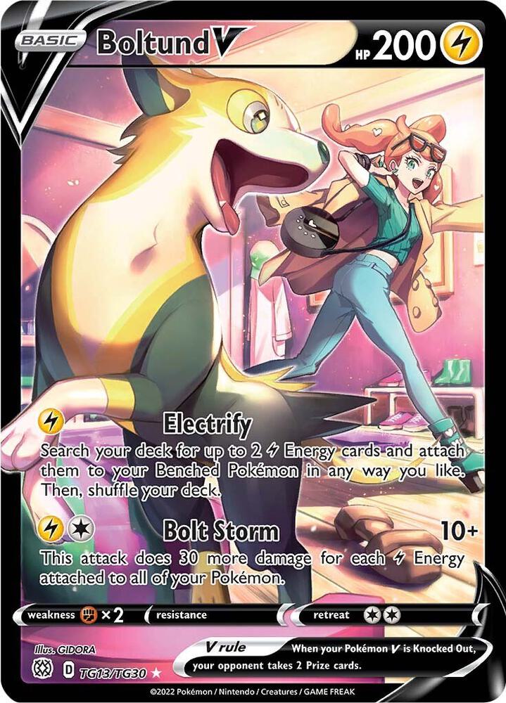 Pokemon TCG! Boltund V - SWSH09: Brilliant Stars Trainer Gallery (SWSH09:TG)