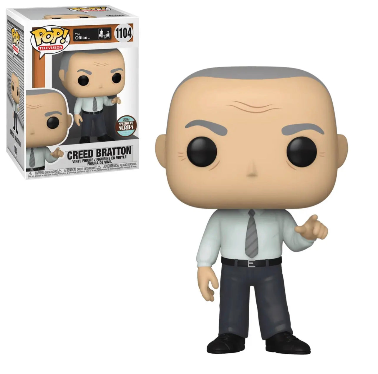 Funko Pop! The Office Creed Bratton 1104 Funko Specialty Series Exclusive + Free Protector