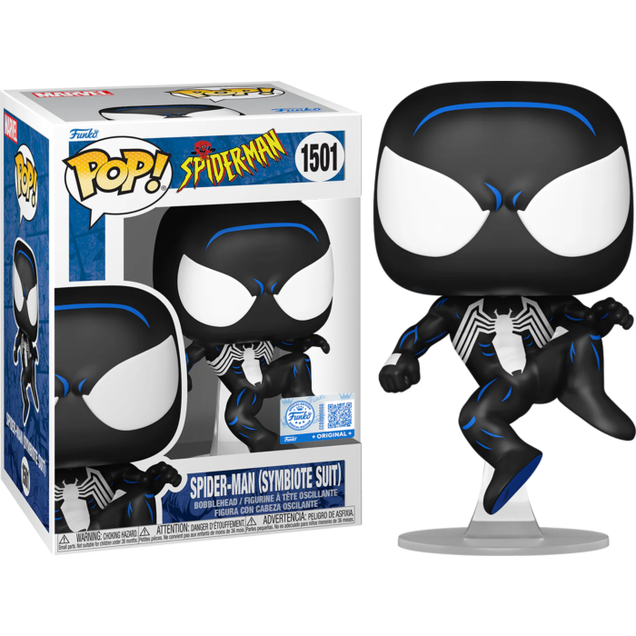 Funko Pop! Marvel Spider-Man (Symbiote Suit) 1501 Funko Special Edition Exclusive Figure + Pop Protector