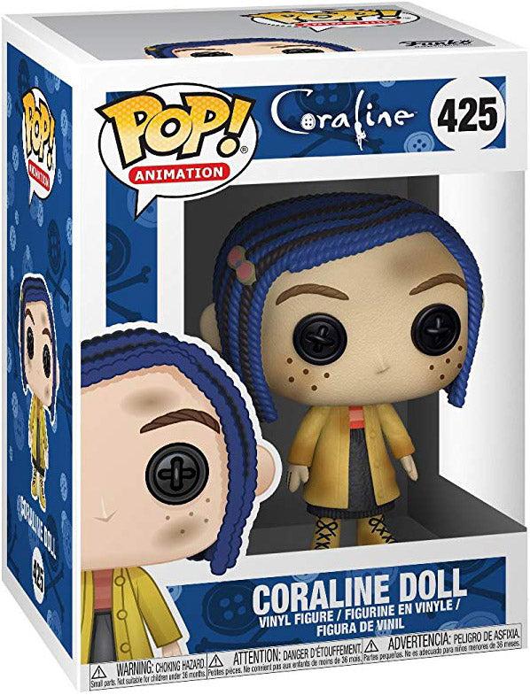 Funko Pop! Coraline - Corlaine Doll (Button Eyes) 425 (VAULTED) + Protector