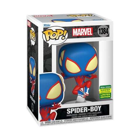 Funko Pop! Marvel Spider-Boy 1384 Funko 2024 Summer Convention Exclusive + Free Protector