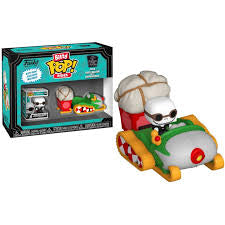 Funko Bitty Pop Rides! The Nightmare Before Christmas - Jack Skellington with Snowmobile Figure Set