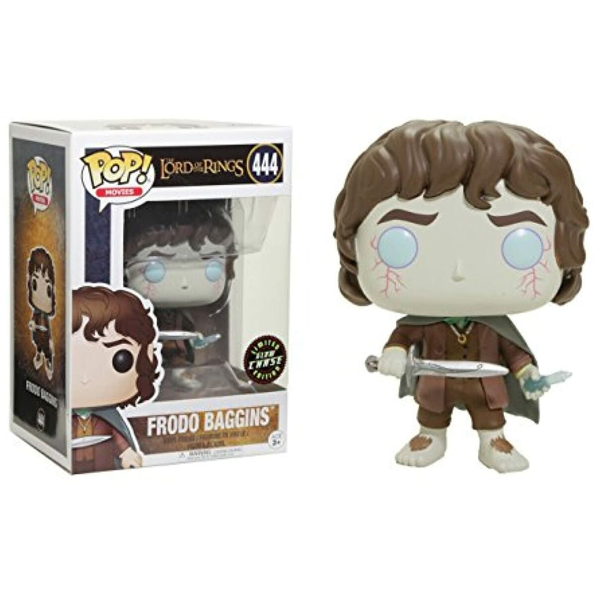 Funko Pop! The Lord of the Rings Frodo Baggins 444 CHASE + Free Protector