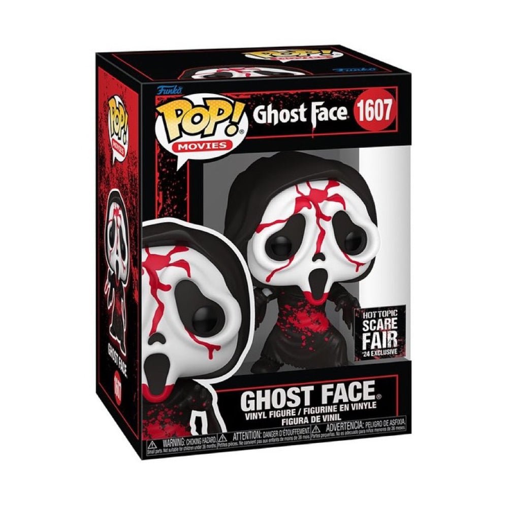 Funko Pop! Ghost Face (Bloody) 1607 Hot Topic Scare Fair 2024 Exclusive + Pop Protector