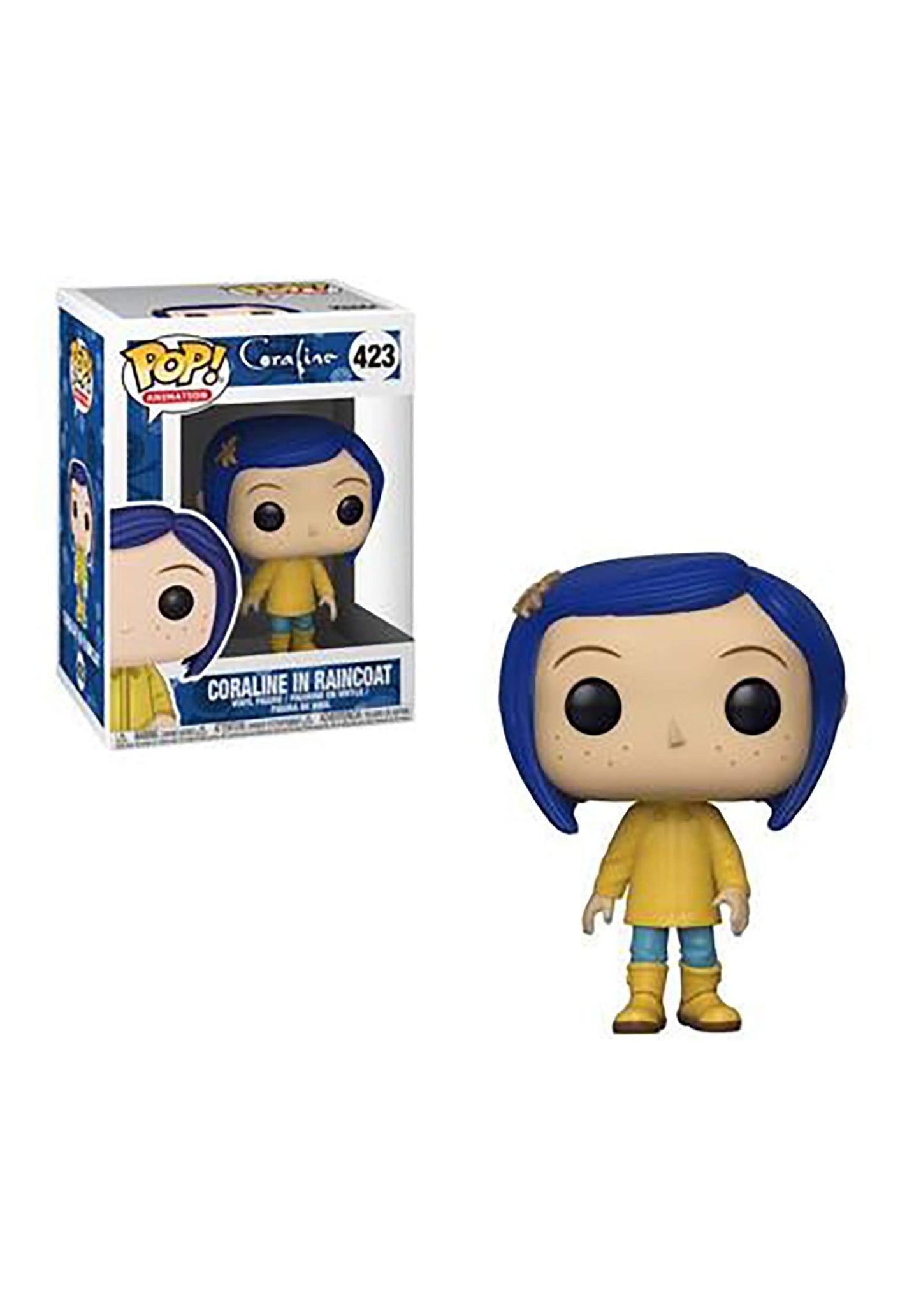 Funko Pop! Coraline in Raincoat 423 (VAULTED) (box damage) + Protector