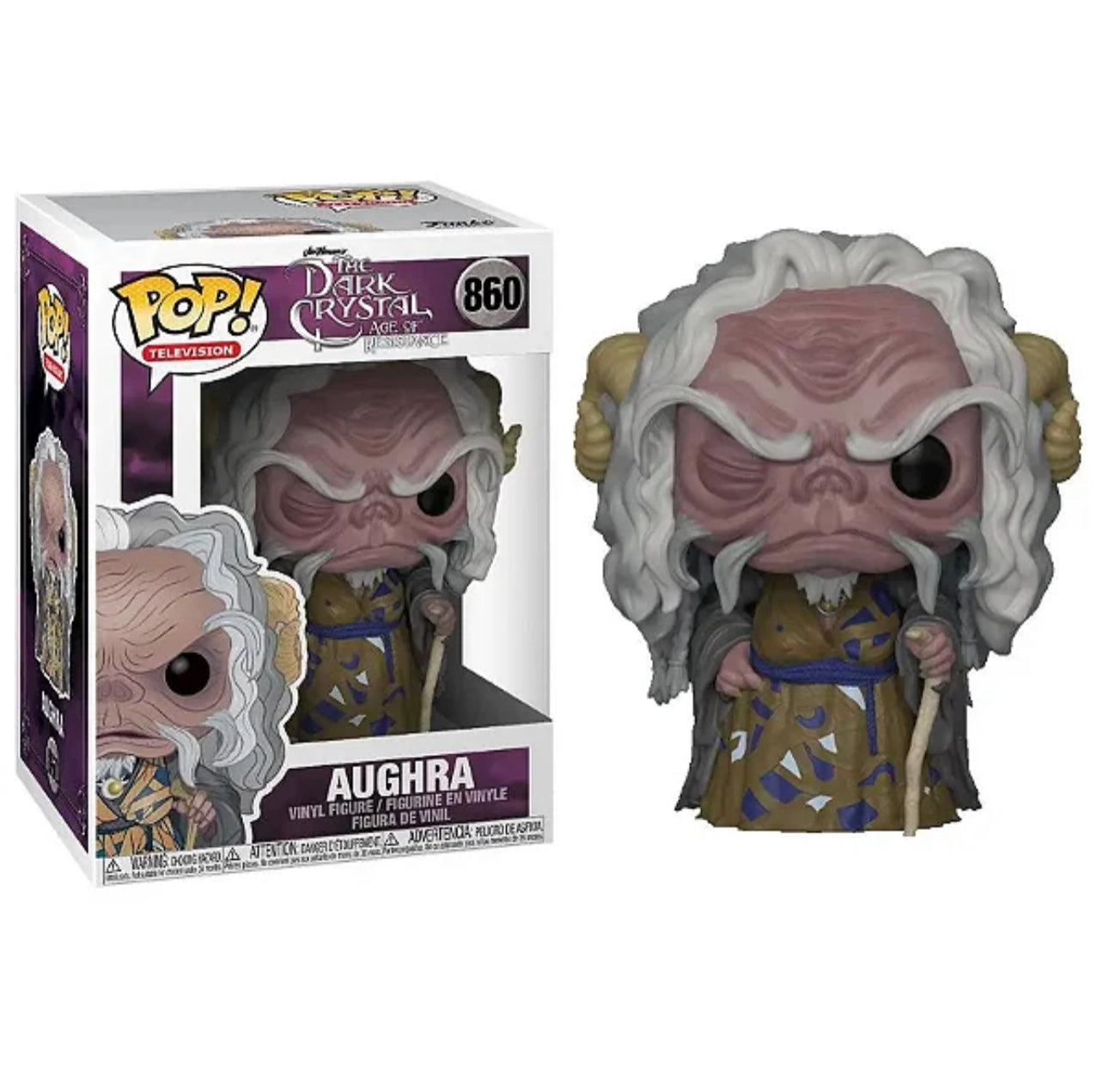 Funko Pop! Jim Henson’s The Dark Crystal Age of Resistance - Aughra 860 + Free Protector (VAULTED) (slight box ware)