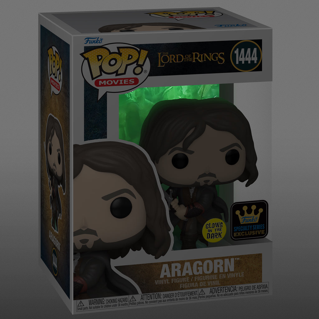 Funko Pop! The Lord of the Rings Aragorn 1444 Glows in the Dark Funko Specialty Series Exclusive + Free Protector