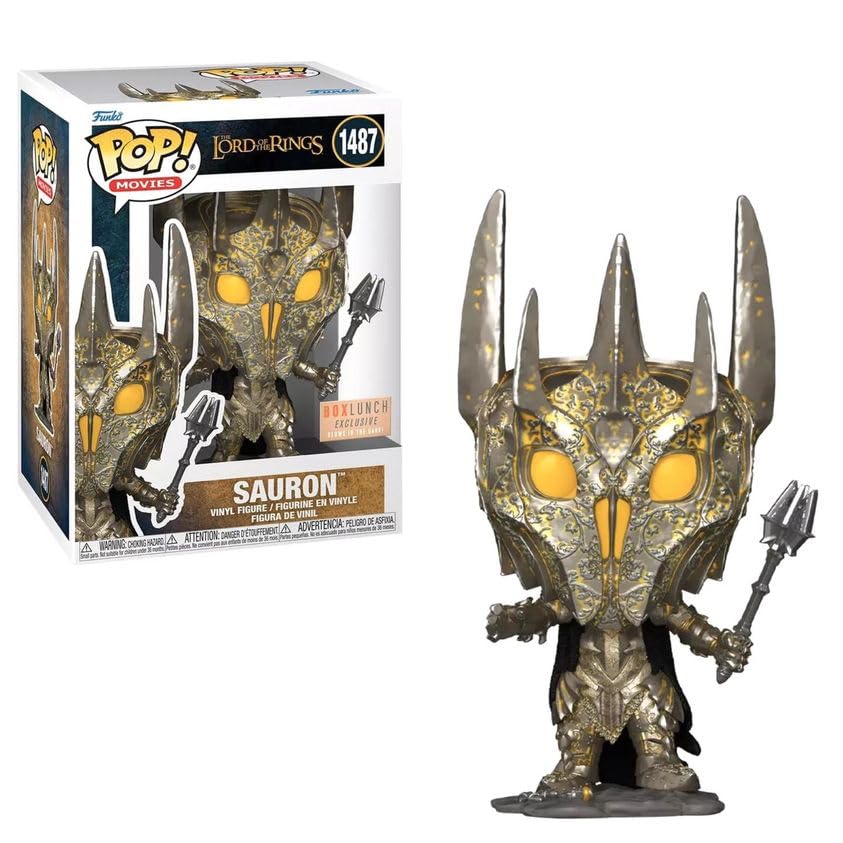 Funko Pop! The Lord of the Rings - Sauron 1487 BoxLunch Exclusive Glows in the Dark + Pop Protector