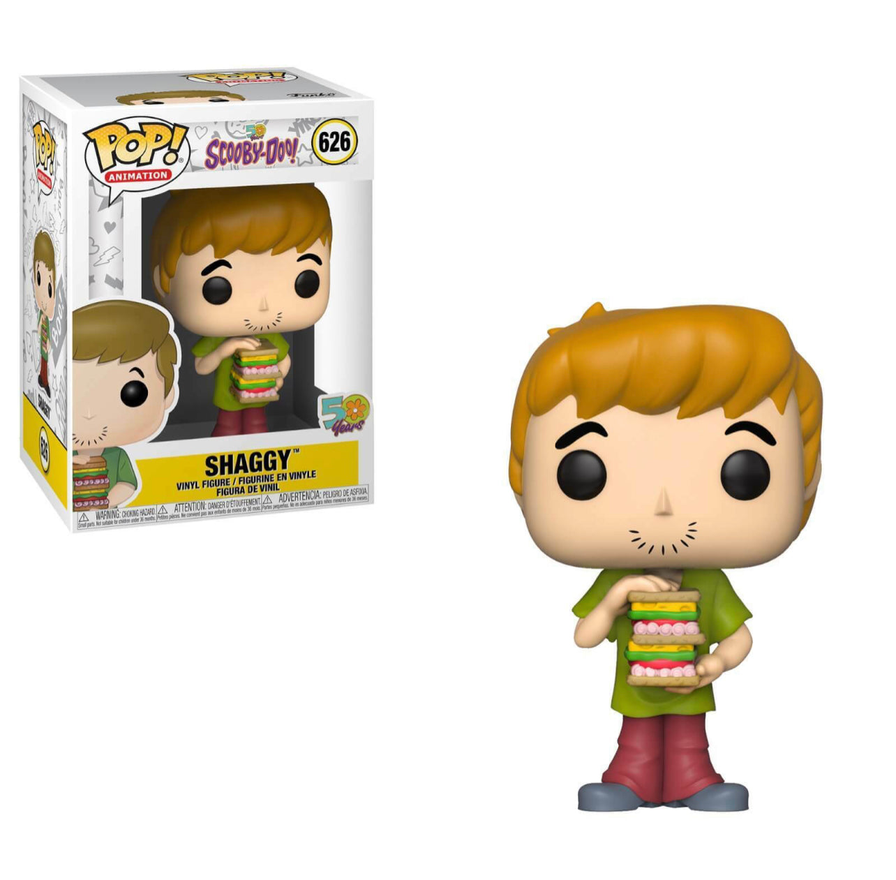 Funko Pop! 50 Years Scooby-Doo! - Shaggy 626 + Free Protector