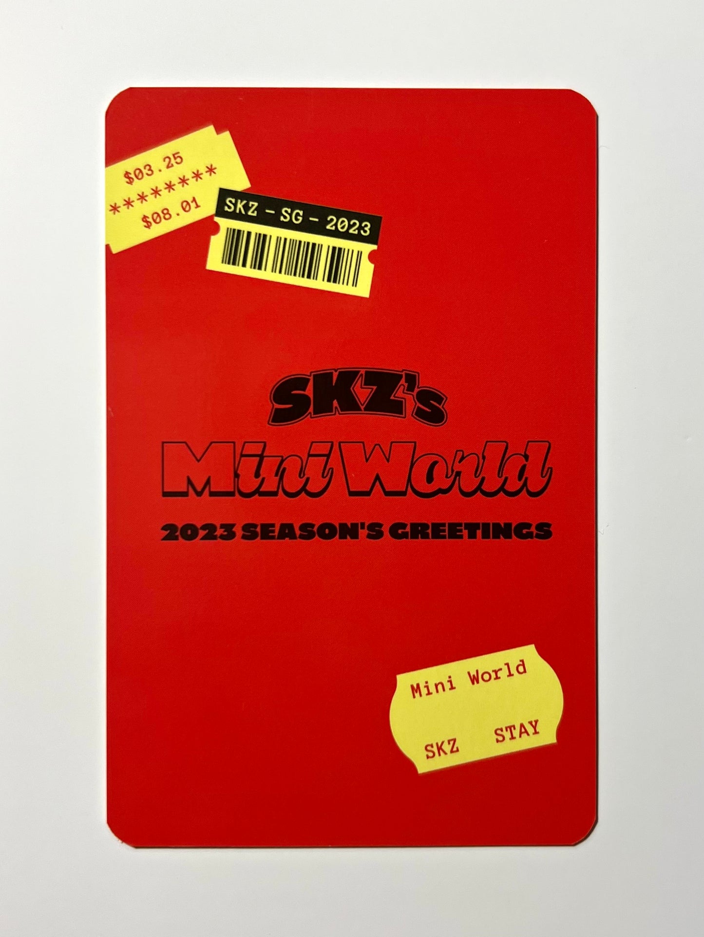 K-pop Stray Kids SKZ’s Mini World 2023 Season’s Greetings LEE KNOW Official Photocard