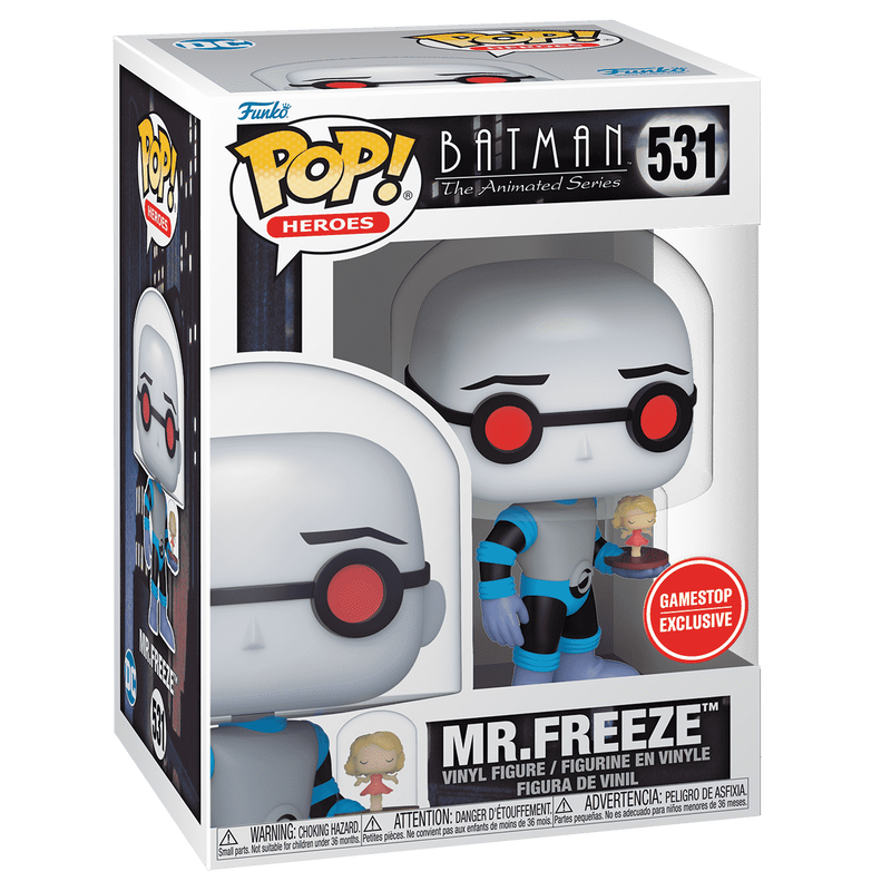 Funko Pop! Batman The Animated Series : Mr. Freeze 531 GameStop Exclusive + Pop Protector