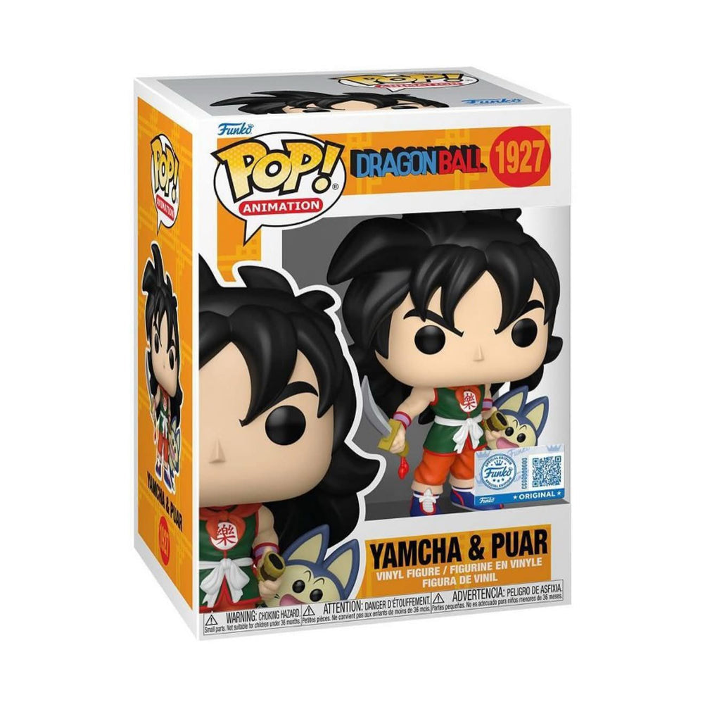 Funko Pop! Dragon Ball - Yamcha & Puar 1927 Funko Special Edition Exclusive Figure + Pop Protector