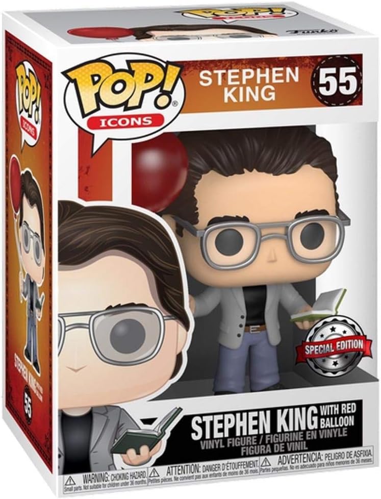Funko Pop! Stephen King with Red Balloon 55 Special Edition (VAULTED) + Pop Protector