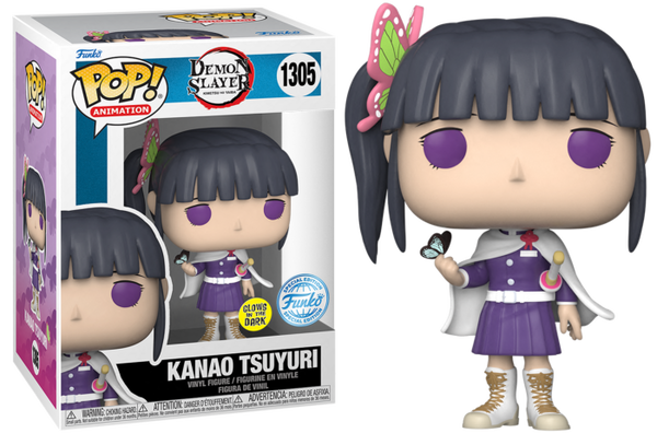 Funko Pop! Demon Slayer Kanao Tsuyuri 1305 Glows in the Dark Funko Special Edition + Free Protector