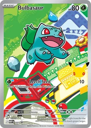 Pokemon TCG! Bulbasaur 2026 MEP Black Star Promo #37