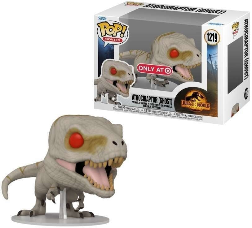 Funko Pop! Jurassic World Atrociraptor (Ghost) 1219 Target Exclusive + Free Protector