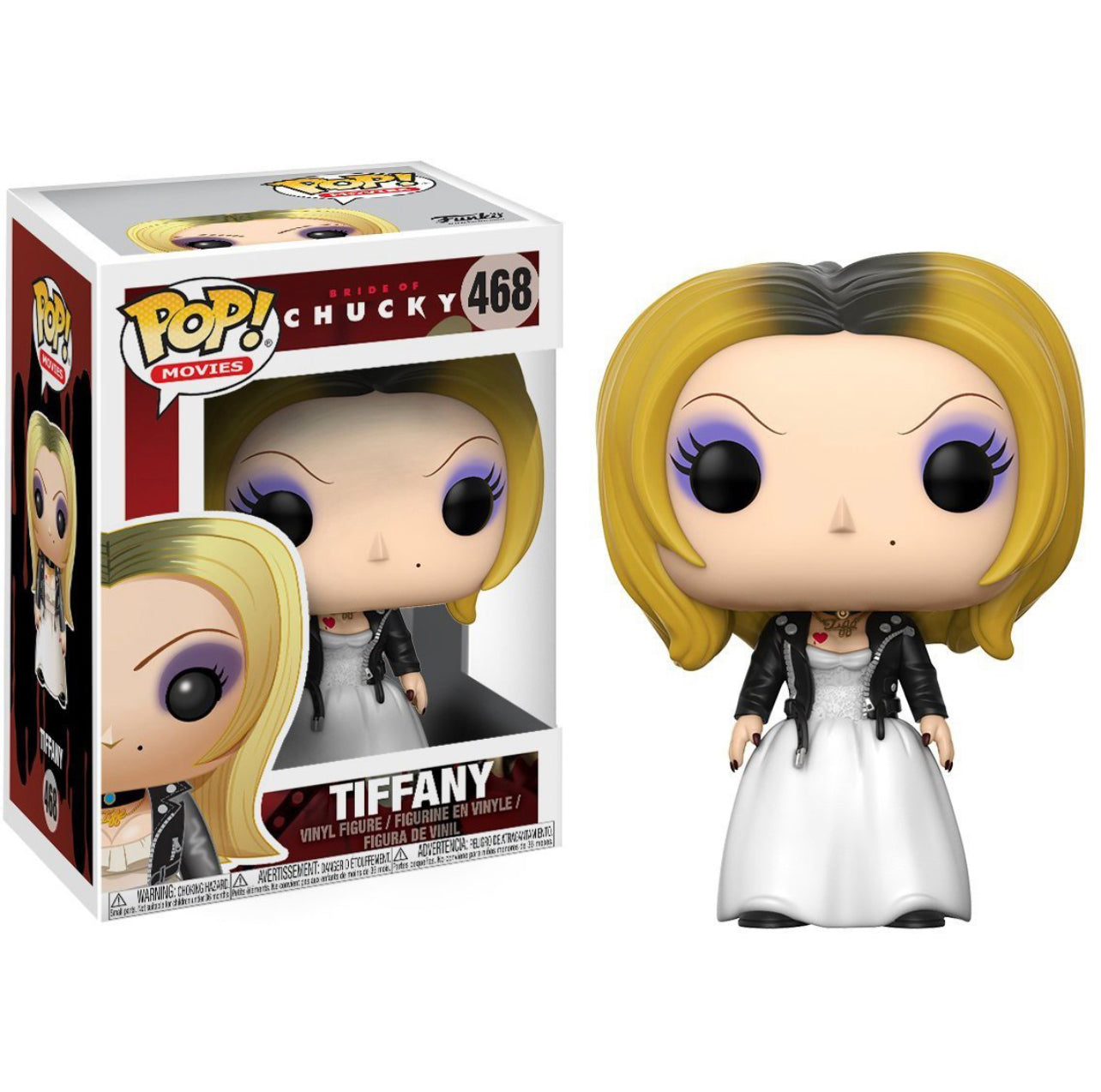 Funko Pop! Bride of Chucky Tiffany 468 + Free Protector