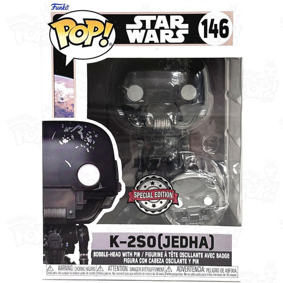 Funko Pop! Star Wars K-2SO (Jedha) 146 Special Edition + Free Protector