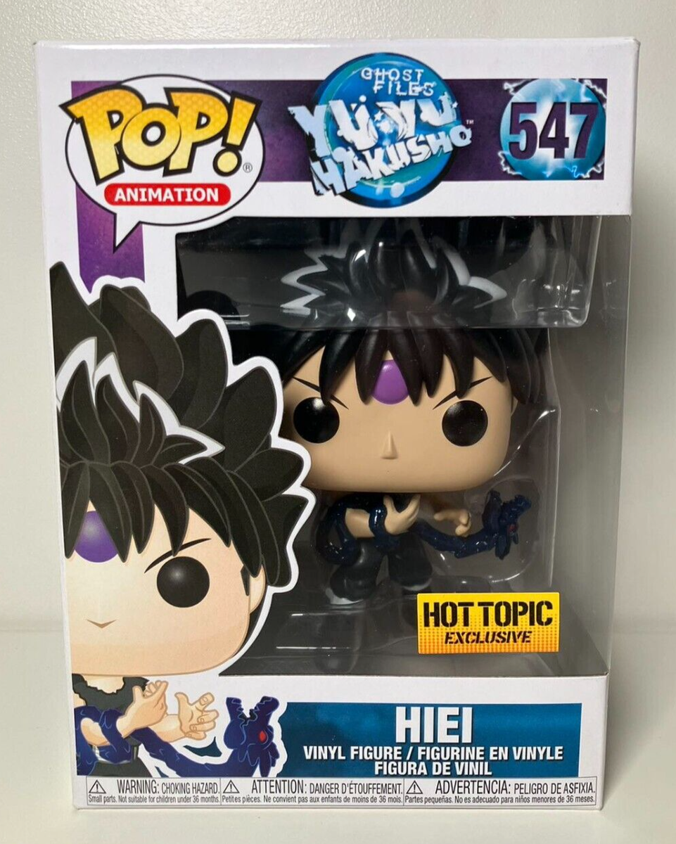 Funko Pop! Ghost Files Yu Yu Hakusho : Hiei 547 Hot Topic Exclusive + Pop Protector