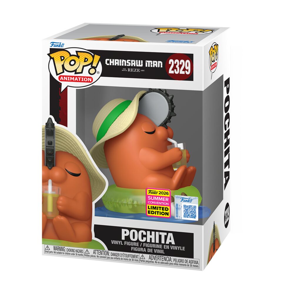 Funko Pop! Chainsaw Man - Reze : Pochita 2329 Funko 2026 Summer Convention Exclusive Figure + Pop Protector