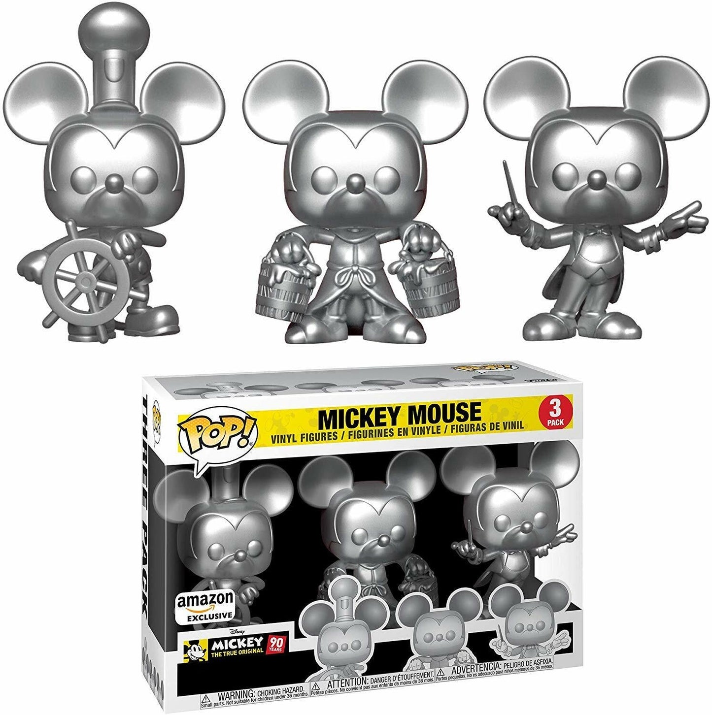 Funko Pop! Disney Mickey The True Original 90 Years 3 Pack