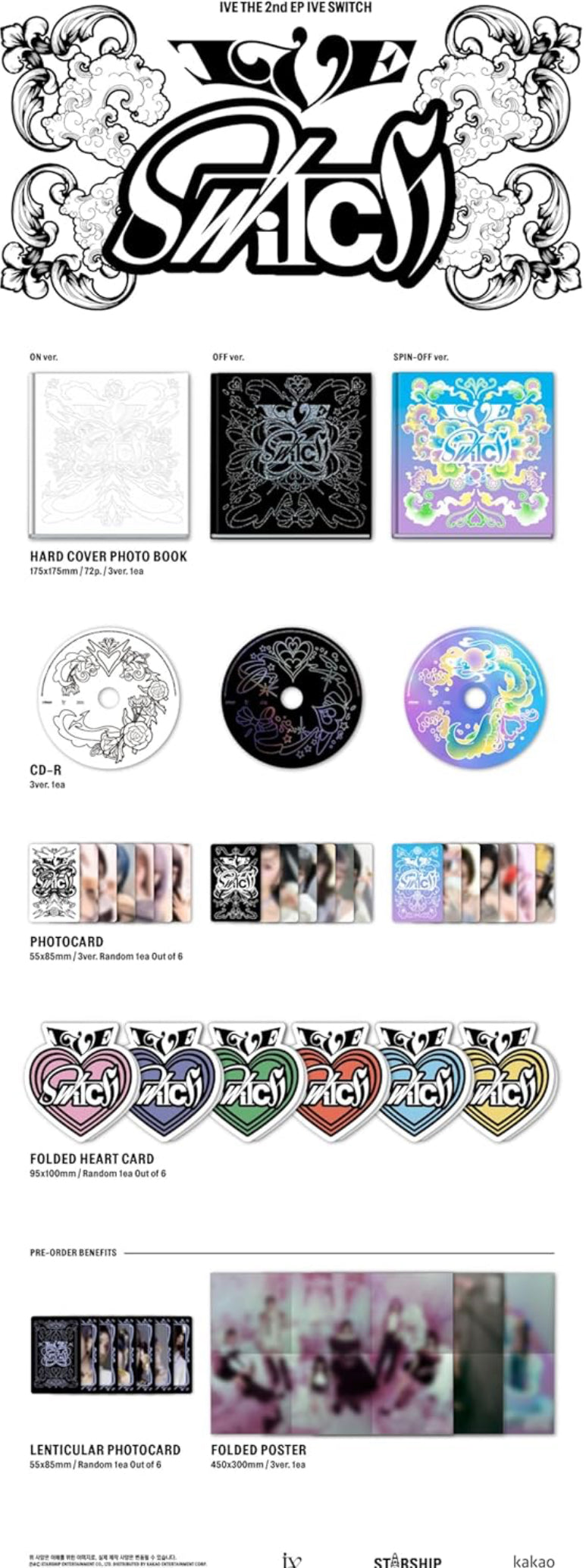 K-pop IVE 2nd EP Switch ON Ver. Album (Photobook Ver.)
